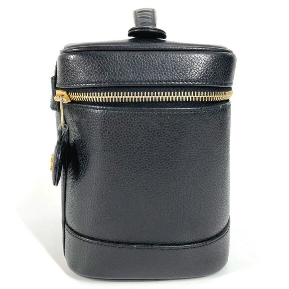 CHANEL A01998 CC CC Mark logo Bag Vanity Bag Vertical Hand Bag - Picture 10 of 16